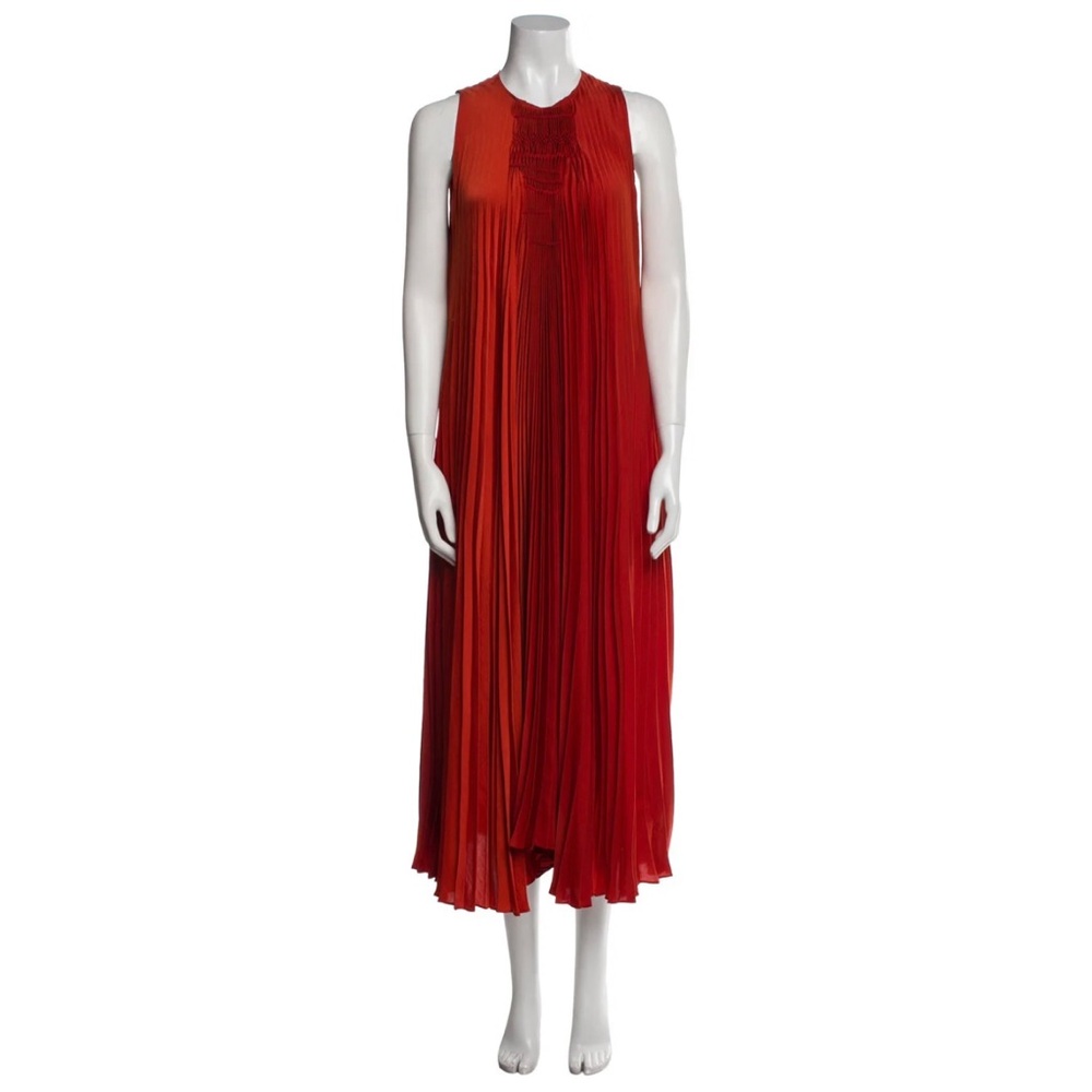 Vince Vibrant Orange Textured Dress